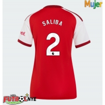 Camiseta Arsenal William Saliba #2 Primera Equipación para mujer 2026-27 manga corta
